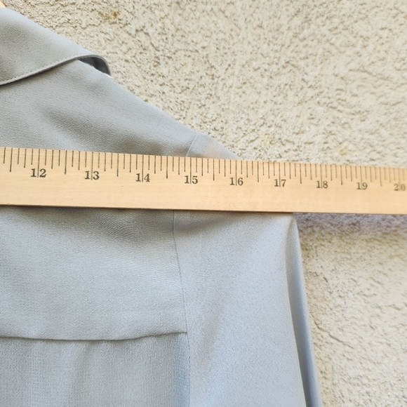 Soft Surroundings Ibiza Maxi Shirt Dress Women's Extra Small Blue Embroidered - Picture 14 of 15